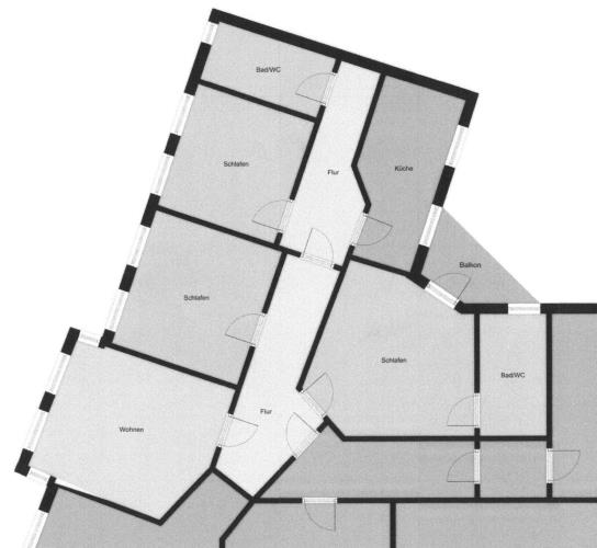 4-Raum-Wohnung in Stadtparknähe